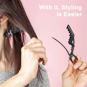 Professional Alligator Hair Clips – Non-Slip Double-Hinged Styling & Sectioning Clips 6-Pcs